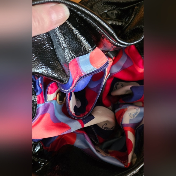 *RARE COACH LTD RESORT BLACK CALF LEATHER DRAWSTRING SHOULDER  HANDBAG - Picture 3 of 7